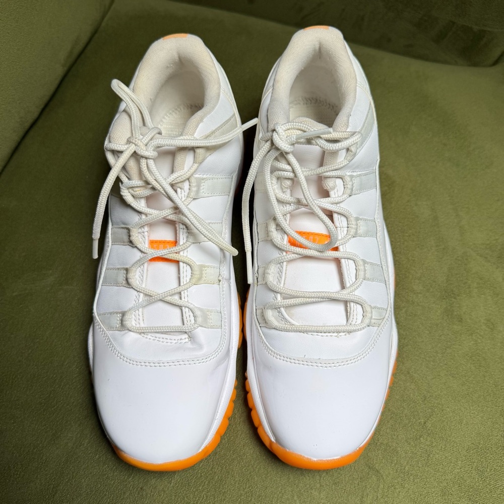 Jordan  Sneakers White and Orange 7y